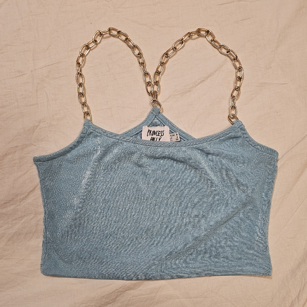 Princess Polly Chain Strap Crop Top Women's Size 4